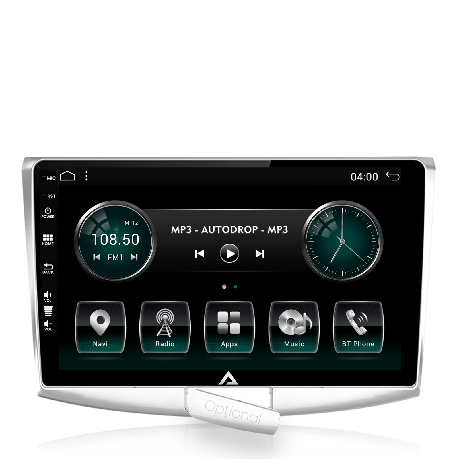Navigatie Volkswagen Passat B6 / B7 / CC, Android 12, A-Octacore / 2GB RAM + 32GB ROM, 10.1 Inch - AD-BGA10002+AD-BGRKIT025